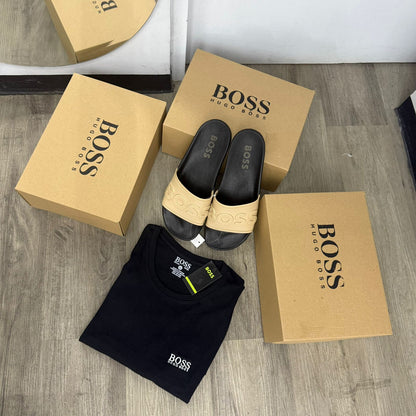 COMBO CAMISA HUGO BOSS + SANDALIAS