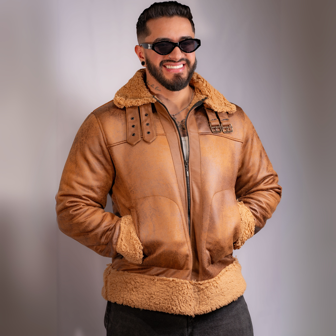 CHAQUETA MEN PILOTO OVEJERA CLASICA